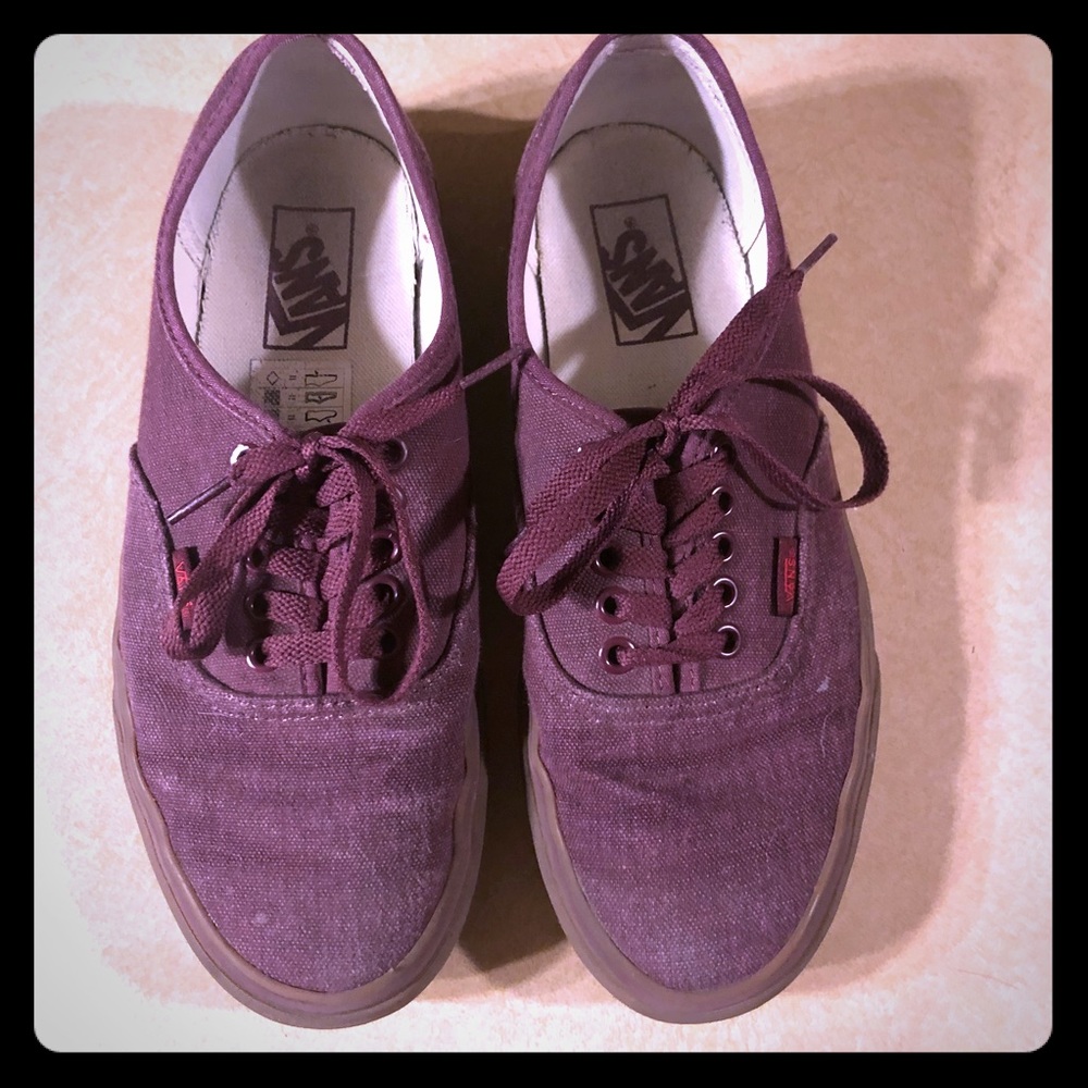 Burgundy vans